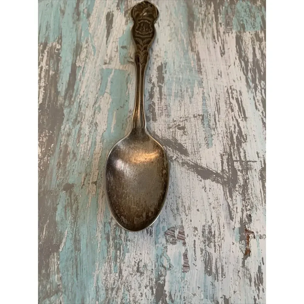 Wm Rogers International Silver Silverplate State Seals Spoon D.C.6